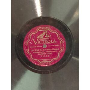 Vintage 78 Record LP Album Disc Shellac Vinyl 1172 Lawrence Tibbett Victrola
